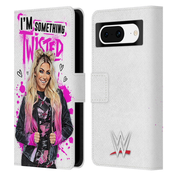 WWE Alexa Bliss Something Twisted Leather Book Wallet Case Cover For Google Pixel 8