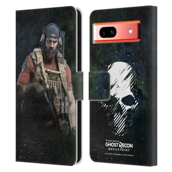 Tom Clancy's Ghost Recon Breakpoint Character Art Nomad Leather Book Wallet Case Cover For Google Pixel 7a
