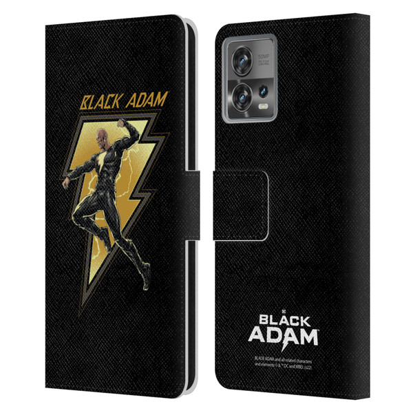 Black Adam Graphics Black Adam 2 Leather Book Wallet Case Cover For Motorola Moto Edge 30 Fusion