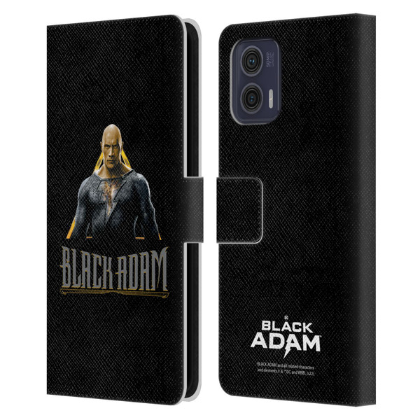 Black Adam Graphics Black Adam Leather Book Wallet Case Cover For Motorola Moto G73 5G