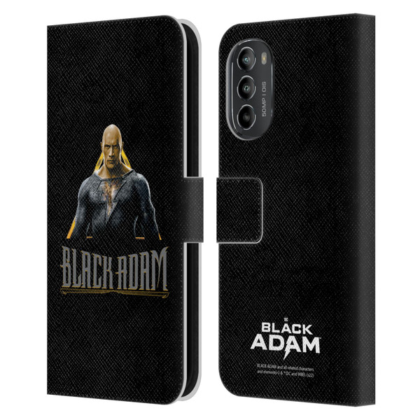 Black Adam Graphics Black Adam Leather Book Wallet Case Cover For Motorola Moto G82 5G