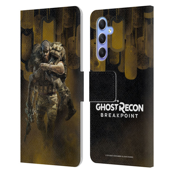 Tom Clancy's Ghost Recon Breakpoint Character Art Nomad Poster Leather Book Wallet Case Cover For Samsung Galaxy A34 5G
