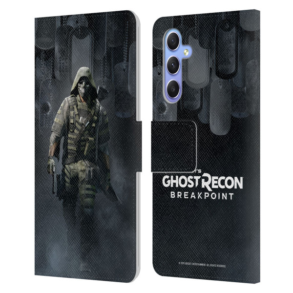 Tom Clancy's Ghost Recon Breakpoint Character Art Walker Poster Leather Book Wallet Case Cover For Samsung Galaxy A34 5G