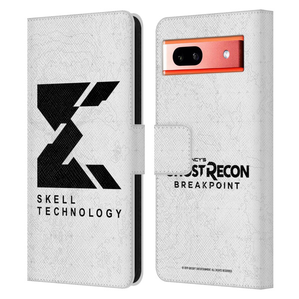 Tom Clancy's Ghost Recon Breakpoint Graphics Skell Technology Logo Leather Book Wallet Case Cover For Google Pixel 7a