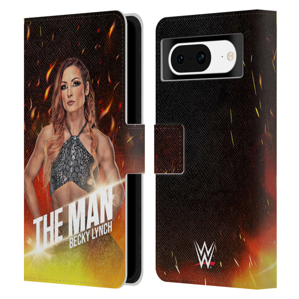 WWE Becky Lynch The Man Portrait Leather Book Wallet Case Cover For Google Pixel 8