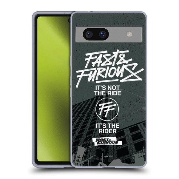 Fast & Furious Franchise Fast Fashion Street Style Logo Soft Gel Case for Google Pixel 7a