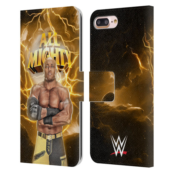 WWE Bobby Lashley Portrait Leather Book Wallet Case Cover For Apple iPhone 7 Plus / iPhone 8 Plus