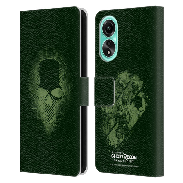 Tom Clancy's Ghost Recon Breakpoint Graphics Ghosts Logo Leather Book Wallet Case Cover For OPPO A78 4G