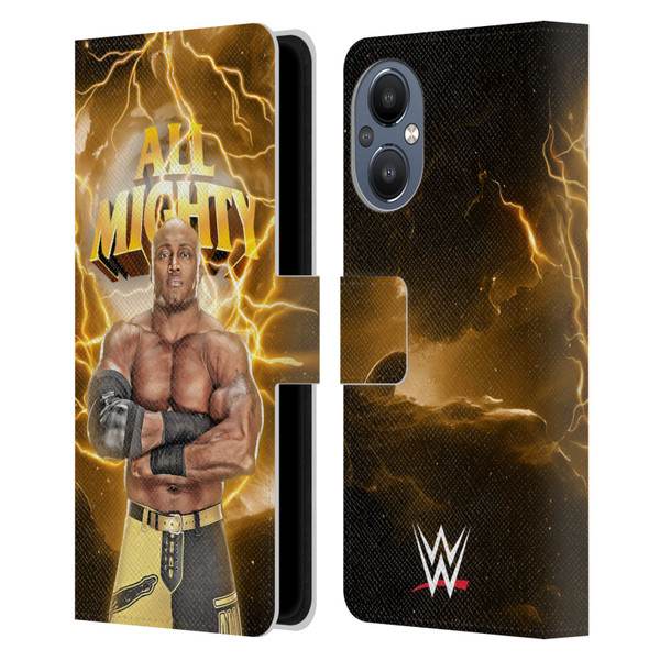 WWE Bobby Lashley Portrait Leather Book Wallet Case Cover For OnePlus Nord N20 5G