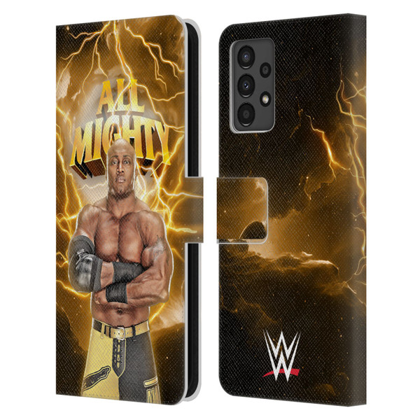 WWE Bobby Lashley Portrait Leather Book Wallet Case Cover For Samsung Galaxy A13 (2022)
