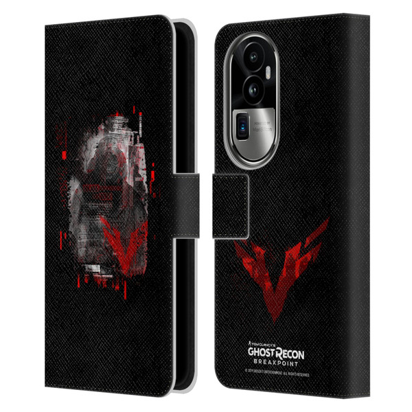 Tom Clancy's Ghost Recon Breakpoint Graphics Wolves Leather Book Wallet Case Cover For OPPO Reno10 Pro+