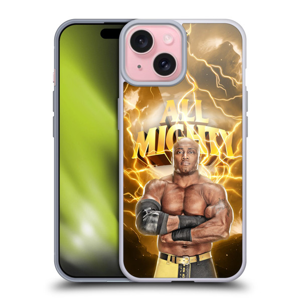 WWE Bobby Lashley Portrait Soft Gel Case for Apple iPhone 15
