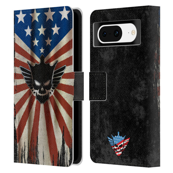 WWE Cody Rhodes Distressed Flag Leather Book Wallet Case Cover For Google Pixel 8