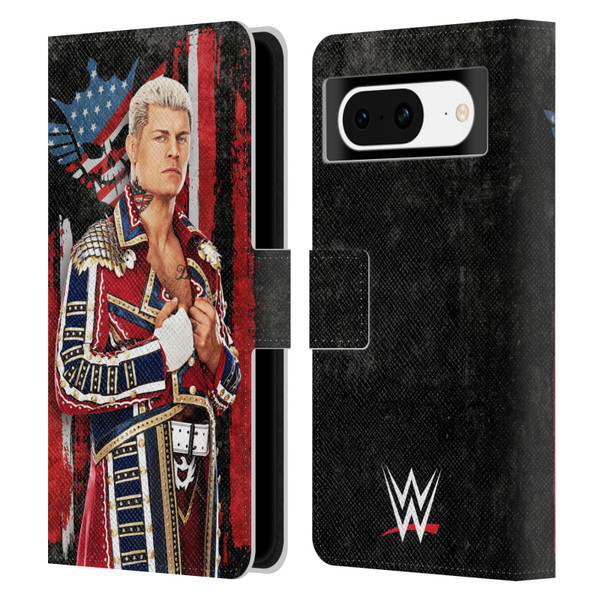WWE Cody Rhodes Superstar Flag Leather Book Wallet Case Cover For Google Pixel 8