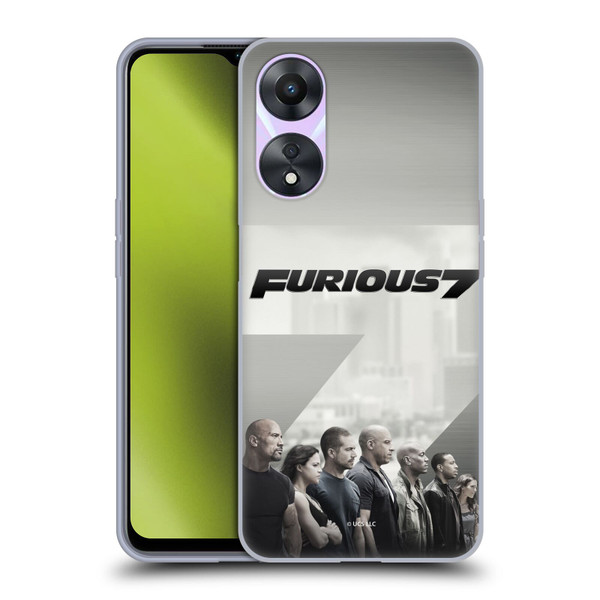 Fast & Furious Franchise Key Art Furious 7 Soft Gel Case for OPPO A78 5G