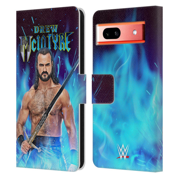 WWE Drew McIntyre Scottish Warrior Leather Book Wallet Case Cover For Google Pixel 7a