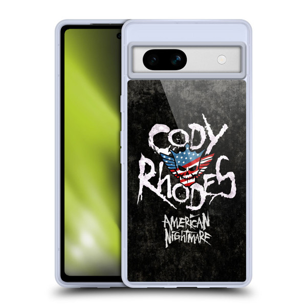 WWE Cody Rhodes Distressed Name Soft Gel Case for Google Pixel 7a