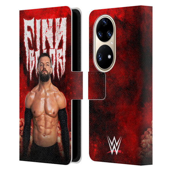 WWE Finn Balor Portrait Leather Book Wallet Case Cover For Huawei P50 Pro