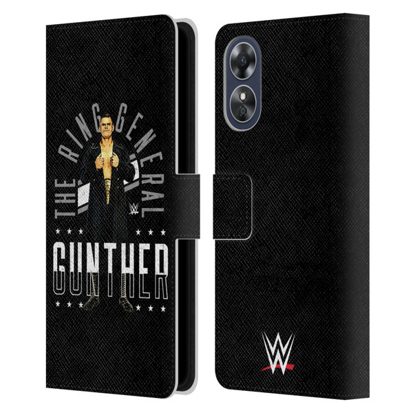 WWE Gunther Ring General Leather Book Wallet Case Cover For OPPO A17