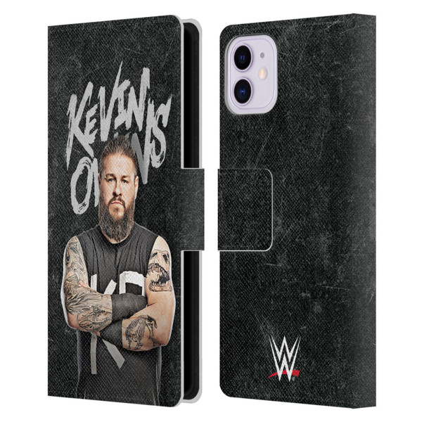 WWE Kevin Owens Portrait Leather Book Wallet Case Cover For Apple iPhone 11