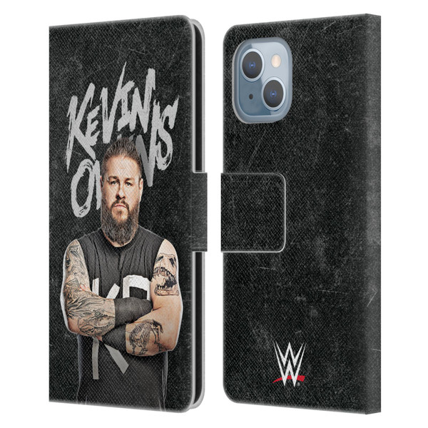 WWE Kevin Owens Portrait Leather Book Wallet Case Cover For Apple iPhone 14