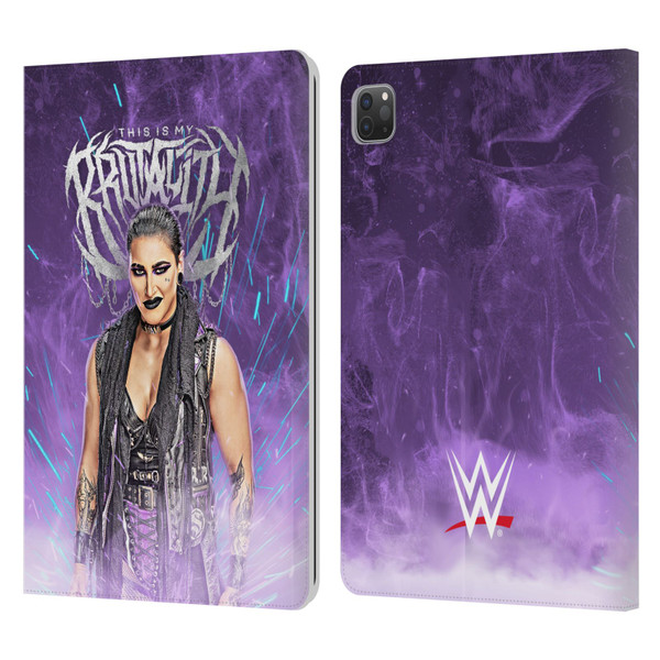WWE Rhea Ripley This Is My Brutality Leather Book Wallet Case Cover For Apple iPad Pro 11 2020 / 2021 / 2022