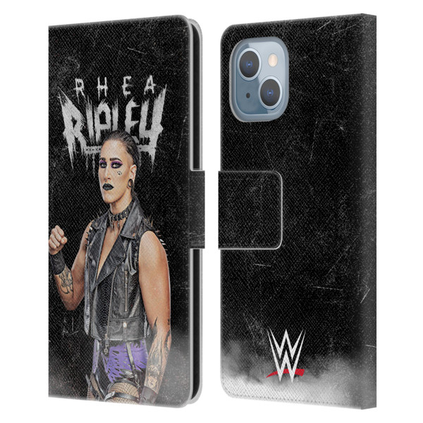 WWE Rhea Ripley Portrait Leather Book Wallet Case Cover For Apple iPhone 14