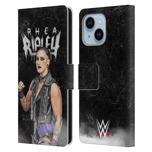 WWE Rhea Ripley Portrait Leather Book Wallet Case Cover For Apple iPhone 14 Plus
