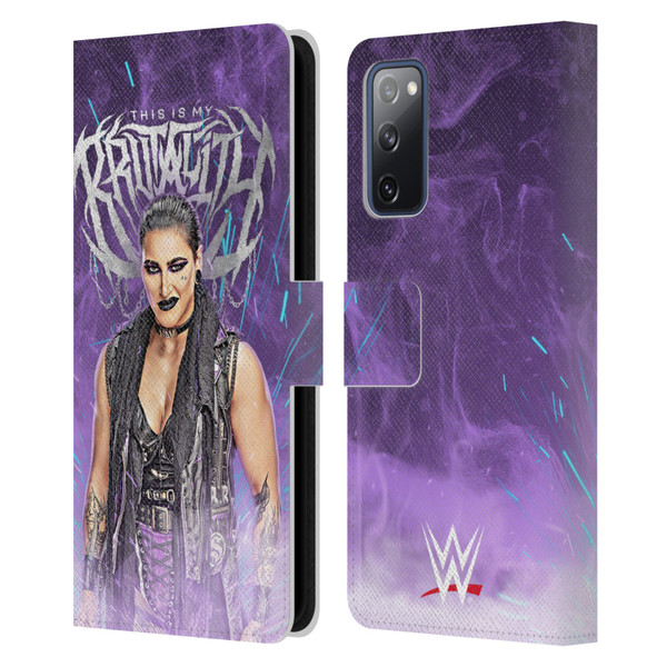 WWE Rhea Ripley This Is My Brutality Leather Book Wallet Case Cover For Samsung Galaxy S20 FE / 5G