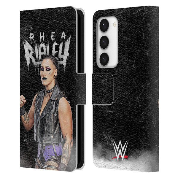 WWE Rhea Ripley Portrait Leather Book Wallet Case Cover For Samsung Galaxy S23 5G