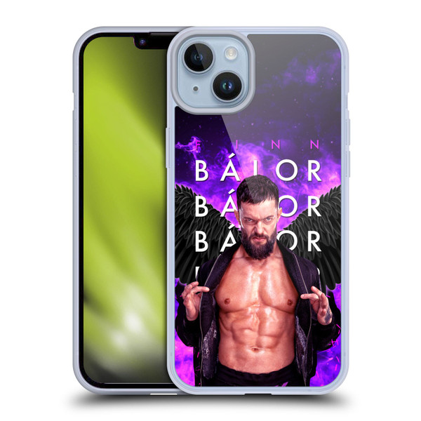 WWE Finn Balor Portrait Soft Gel Case for Apple iPhone 14 Plus