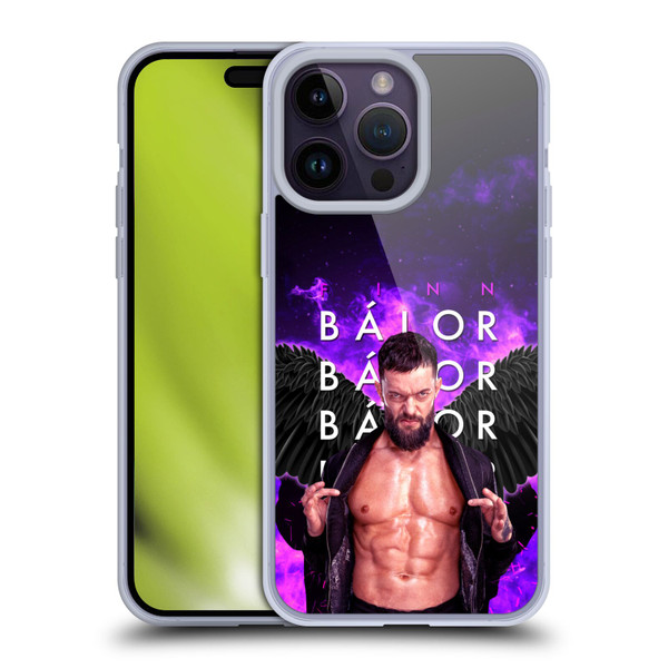WWE Finn Balor Portrait Soft Gel Case for Apple iPhone 14 Pro Max