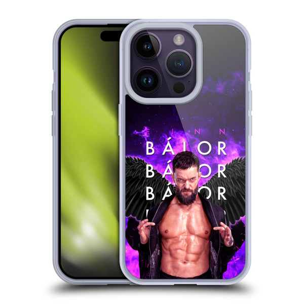 WWE Finn Balor Portrait Soft Gel Case for Apple iPhone 14 Pro