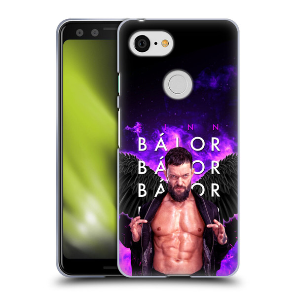 WWE Finn Balor Portrait Soft Gel Case for Google Pixel 3