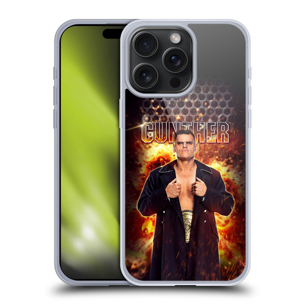 WWE Gunther Portrait Soft Gel Case for Apple iPhone 15 Pro Max