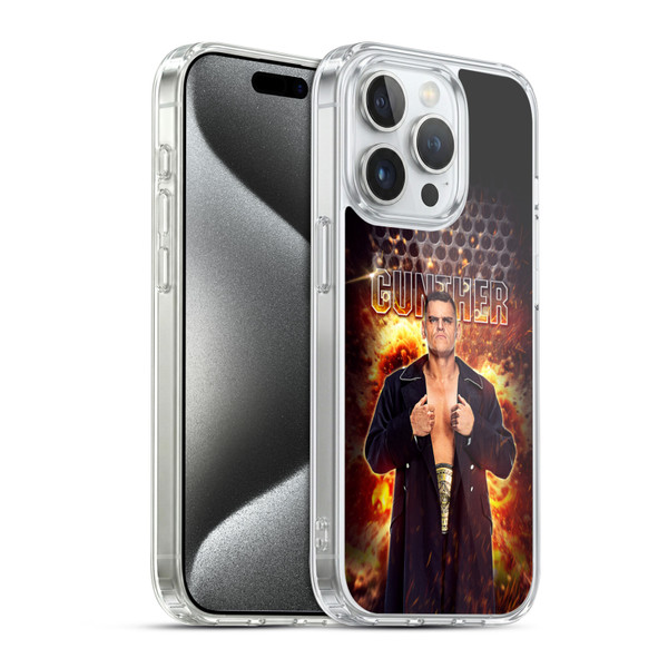 WWE Gunther Portrait Soft Gel Case for Apple iPhone 15 Pro & MagSafe