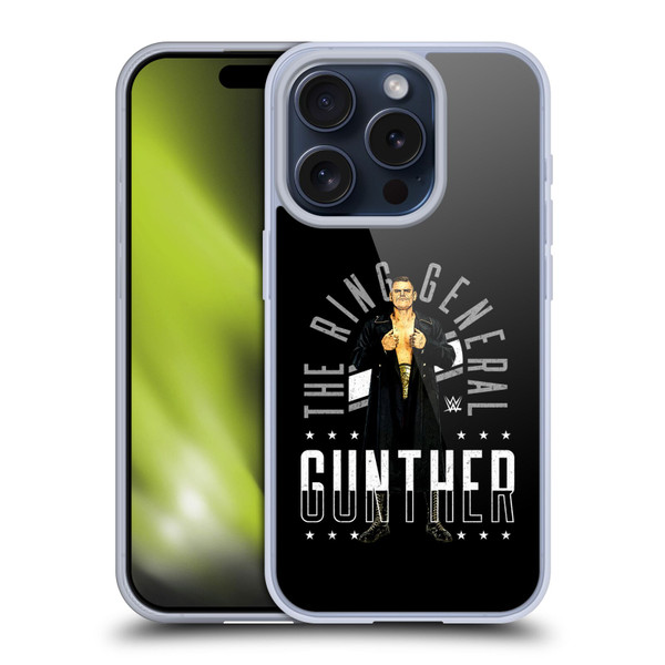 WWE Gunther Ring General Soft Gel Case for Apple iPhone 15 Pro