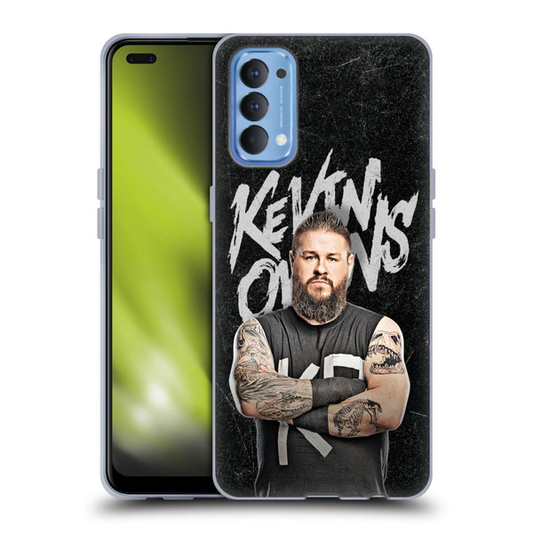 WWE Kevin Owens Portrait Soft Gel Case for OPPO Reno 4 5G