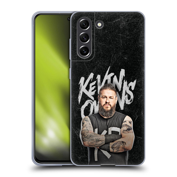 WWE Kevin Owens Portrait Soft Gel Case for Samsung Galaxy S21 FE 5G