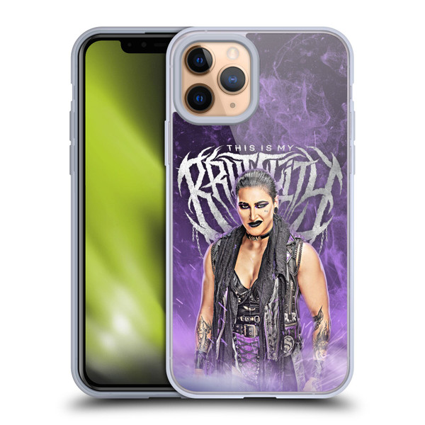 WWE Rhea Ripley This Is My Brutality Soft Gel Case for Apple iPhone 11 Pro & MagSafe
