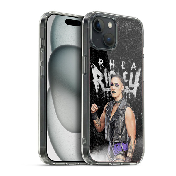 WWE Rhea Ripley Portrait Soft Gel Case for Apple iPhone 15 Plus & MagSafe