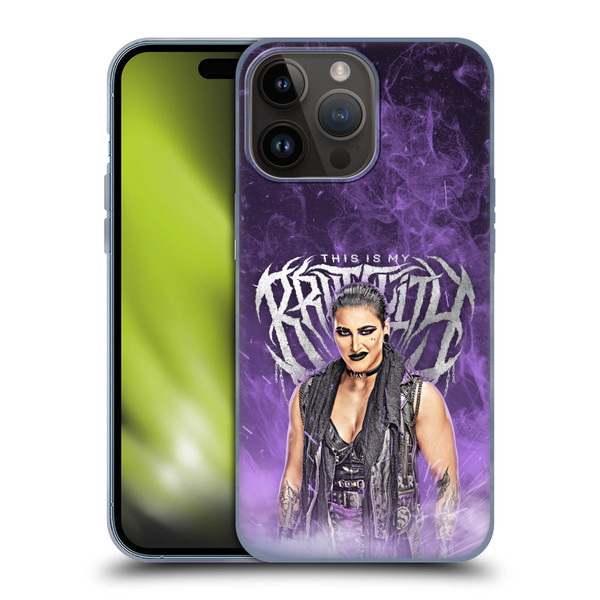 WWE Rhea Ripley This Is My Brutality Soft Gel Case for Apple iPhone 15 Pro Max