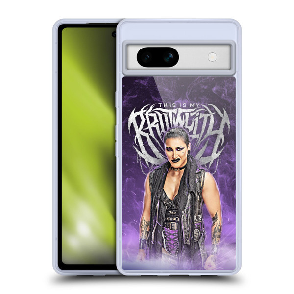 WWE Rhea Ripley This Is My Brutality Soft Gel Case for Google Pixel 7a
