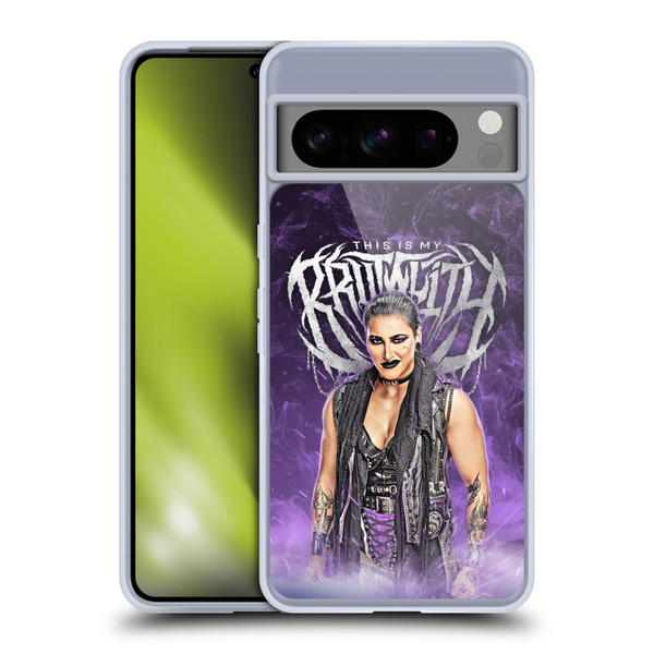 WWE Rhea Ripley This Is My Brutality Soft Gel Case for Google Pixel 8 Pro