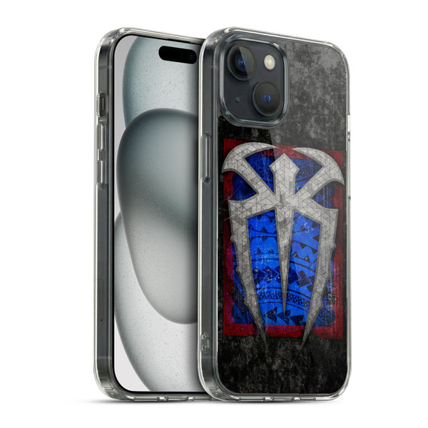 WWE Roman Reigns Distressed Logo Soft Gel Case for Apple iPhone 15 & MagSafe