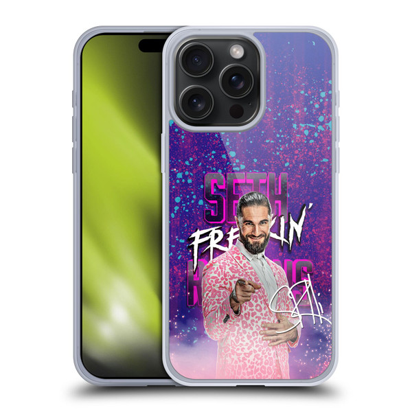 WWE Seth Rollins Seth Freakin' Rollins Soft Gel Case for Apple iPhone 15 Pro Max