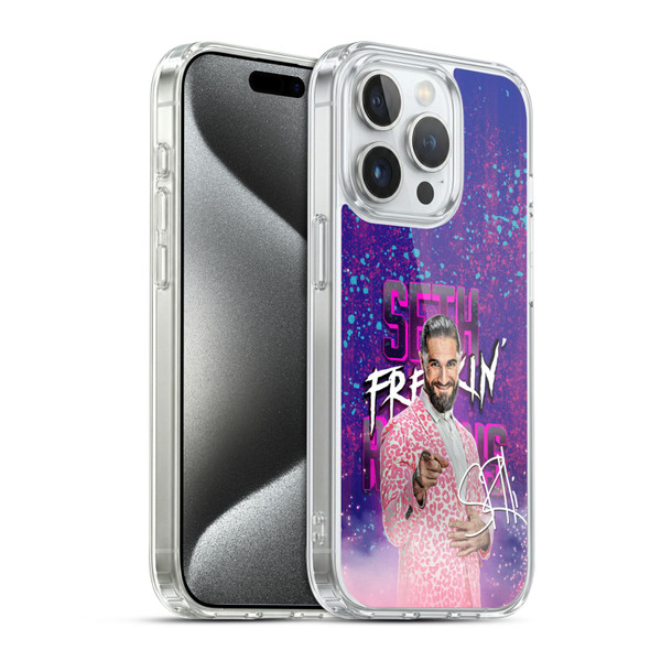 WWE Seth Rollins Seth Freakin' Rollins Soft Gel Case for Apple iPhone 15 Pro & MagSafe