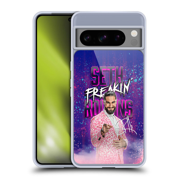 WWE Seth Rollins Seth Freakin' Rollins Soft Gel Case for Google Pixel 8 Pro