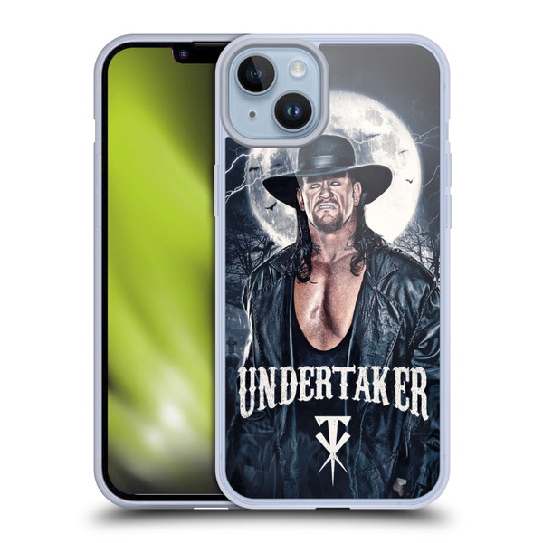 WWE The Undertaker Portrait Soft Gel Case for Apple iPhone 14 Plus