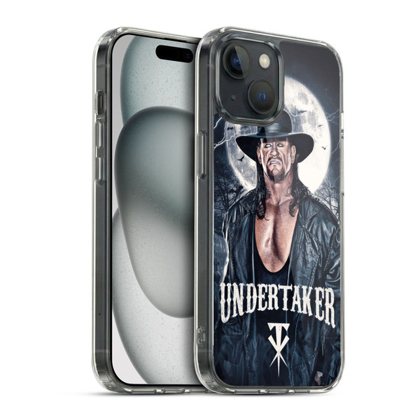 WWE The Undertaker Portrait Soft Gel Case for Apple iPhone 15 & MagSafe